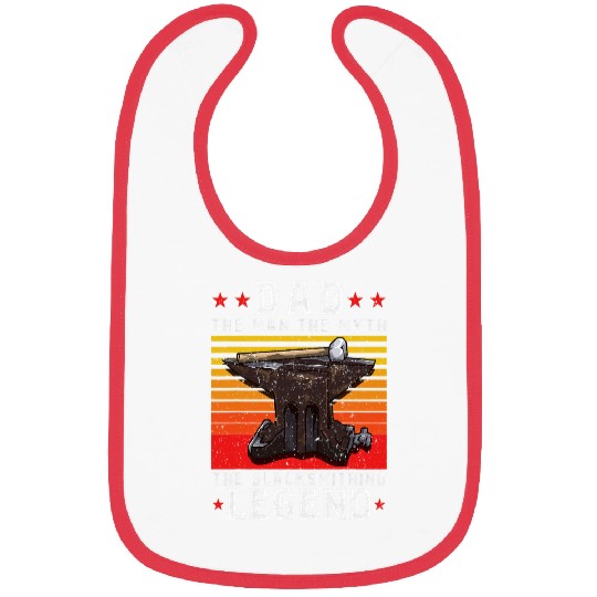 Blacksmith Job Fathers Day Dad Blacksmithing Legend Plus Size Bibs