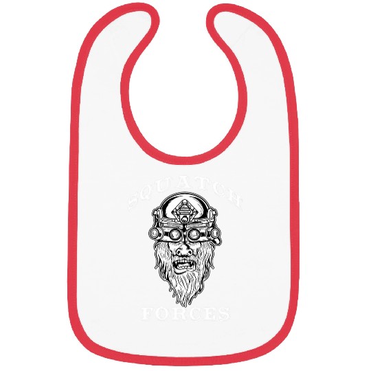 Funny Sasquatch Hide Seek Champ Special Forces Bibs