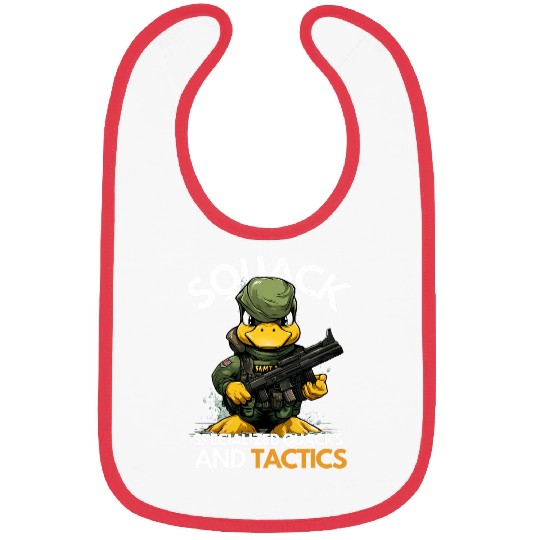 Duck Pet Squack Specialized Quacks and Tactics Funny Duck SWAT Cop Bibs