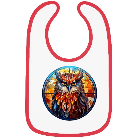 Owl Pet Aesthetic Stained Glass Owl Bibs