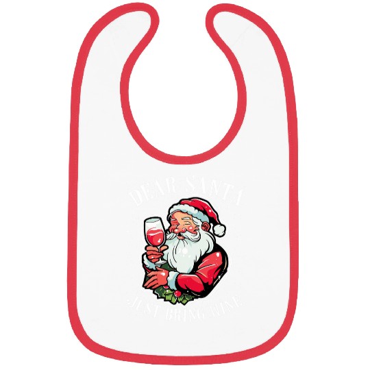 Wines Fun Christmas Cocktail Lover Happy Holidays xmass Drinking 1 8 Bibs