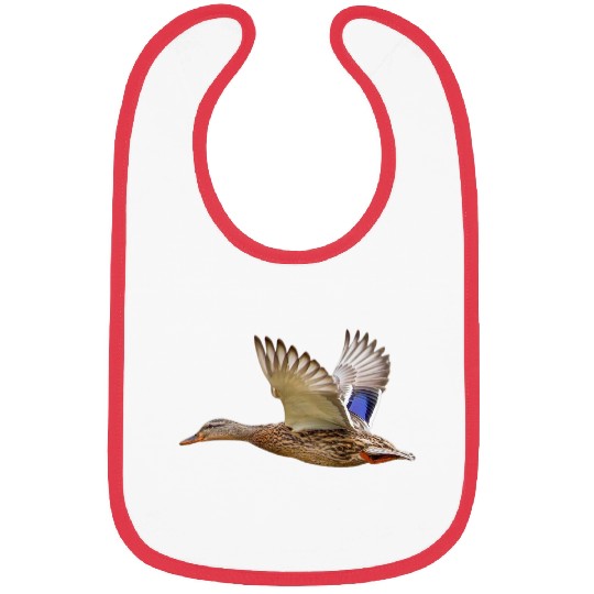 Duck Pet Mallard Duck in Flight Ornithology Bibs