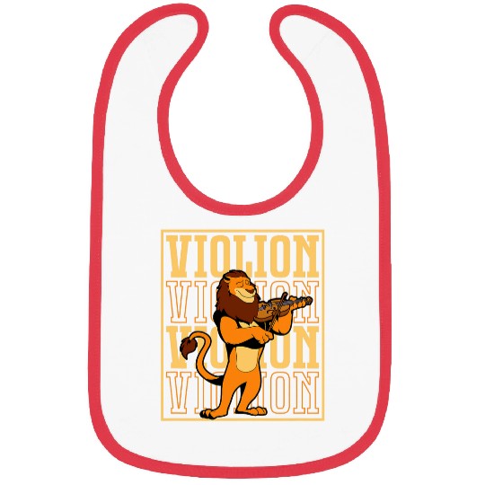 Lion Pet Violion Lion on the violin Bibs