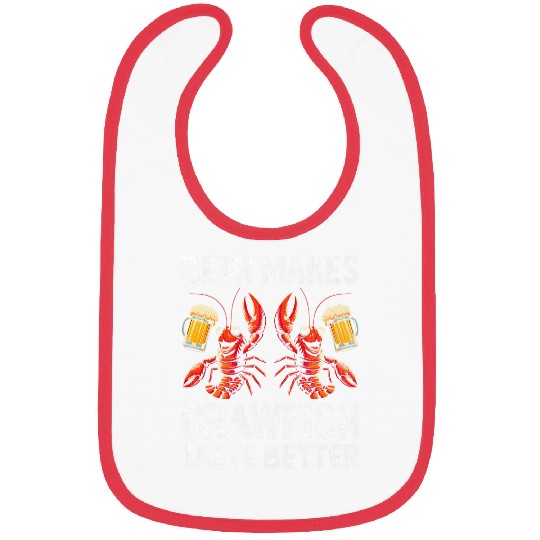 Beer Fun Cajun Crawfish Crayfish Boil Beer Drinking Beer Lover 56 Bibs