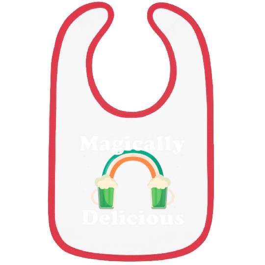Beer Fun Saint Patricks MAGICALLY DELICIOUS Green Beer St Patty Bibs