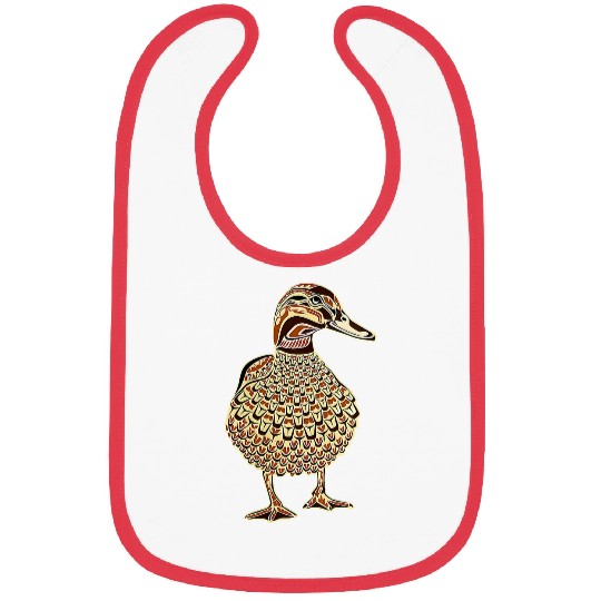 Duck Pet Mallard Duck Bird Lover Northwest Design Native Bibs