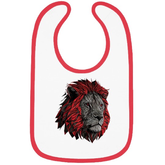 Lion Pet animal lovers animal print lion Bibs
