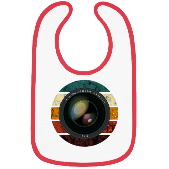 Retro Lens Camera vintages Photography Photographer Bibs