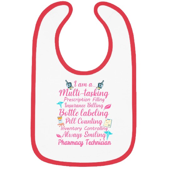 Pharmacist Job i am a multi tasking pharmacy technician graduation Bibs