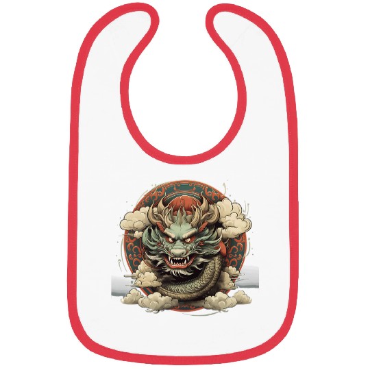Dragon Pet Threatening japanese dragon 10 Bibs