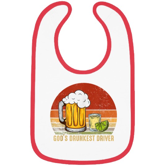 Beer Fun Gods Drunkest Driver Bibs