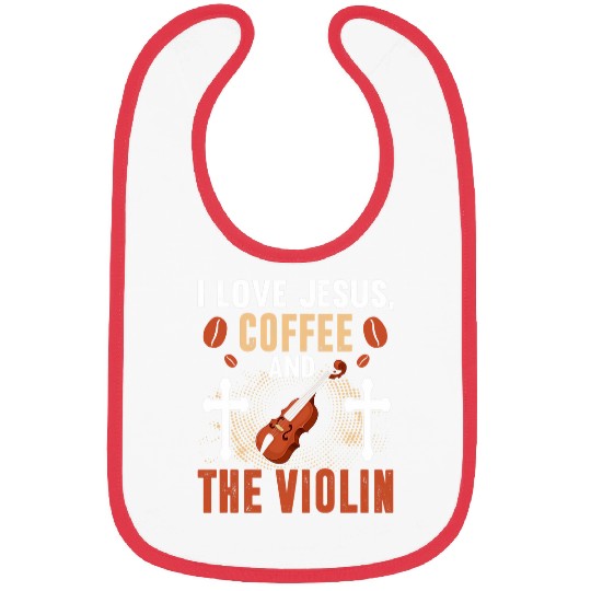 Coffee Fun Religious Violin Christian Coffee Jesus Violinist Bibs