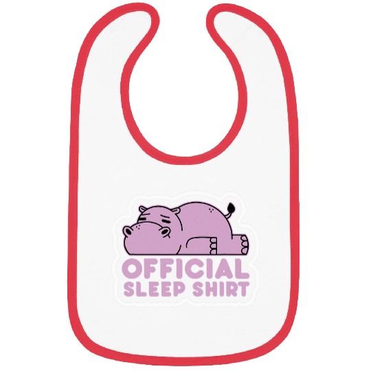 Hippo Pet Sleeping Hippo Lover Official Sleep Bibs