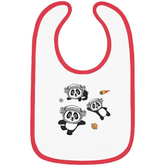 Panda Pet Astro Pandas In Space Bibs