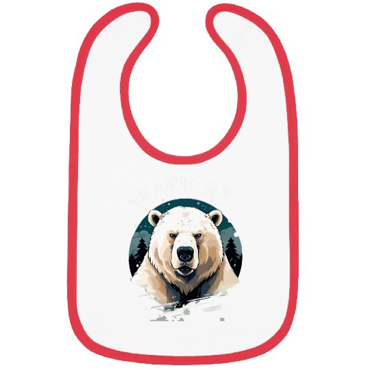 Bear Pet Polar Bear Costume Bearholic Funny Ice Bear Souvenir Bibs