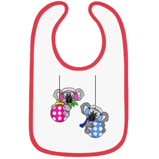 Koala Pet bear Christmas Balls Winter Snow Bibs