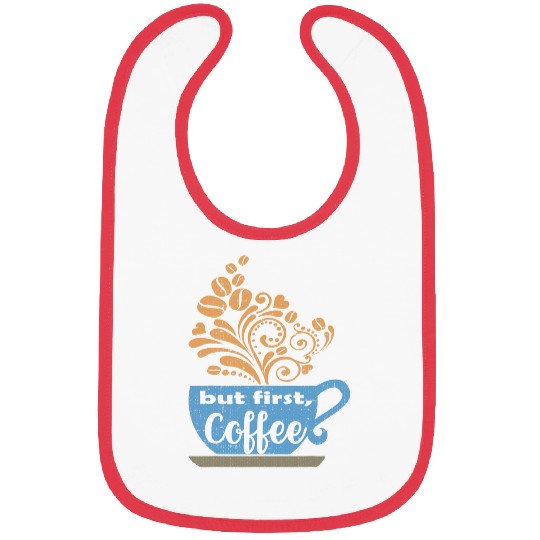 Coffee Fun But First Coffee Blue Java Mug Bibs