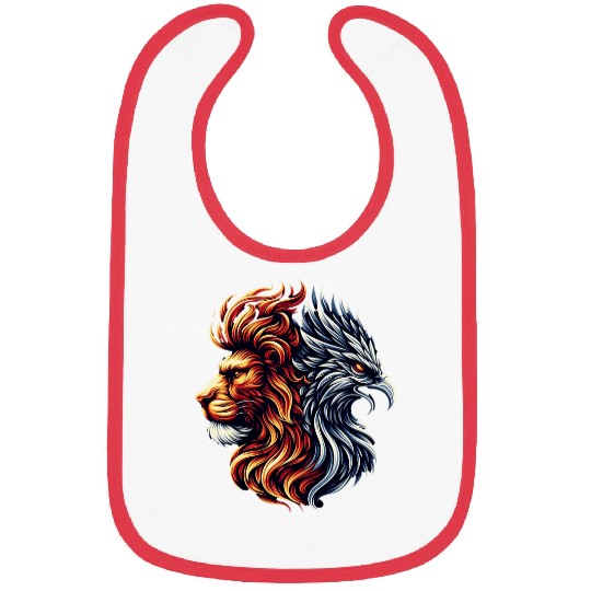 Lion Pet Cool Half Lion Half Phoenix Bird Reborn Firebird Phoenix Bibs