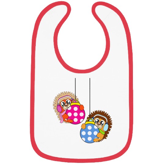 Hedgehog Pet Christmas Balls Winter Snow Bibs