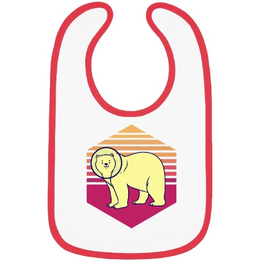 Bear Pet Polar Bear Astronaut Vintage Bibs