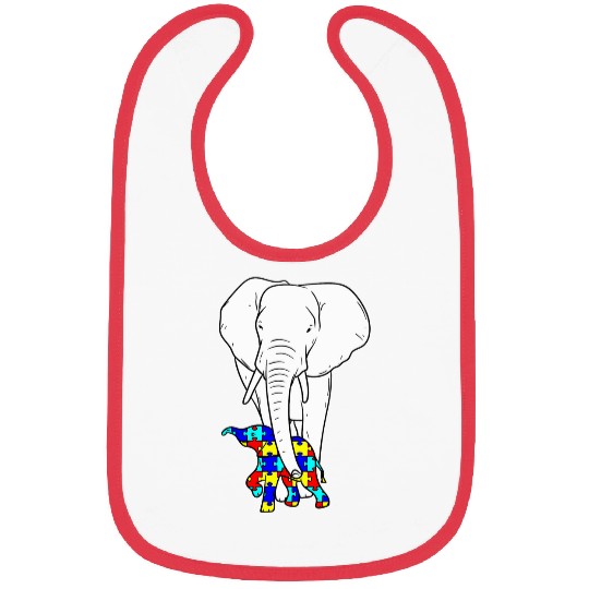 Elephant Pet Autism Protective Elephant Courageous Parenting Bibs