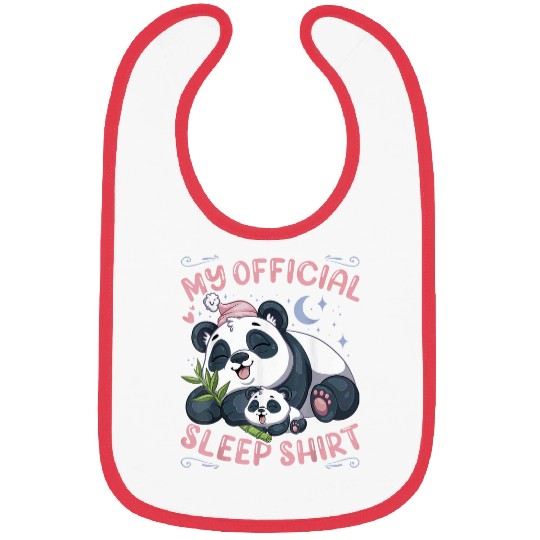 Panda Pet My Official Sleep Sleeping Panda Bear with Puppy Bibs