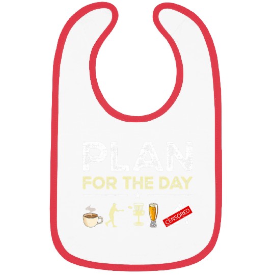 Beer Fun Plan For The Day Coffee Disc Golf Beer Bibs