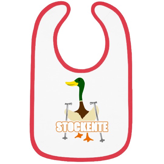 Duck Pet Mallard Duck Nordic Walking Funny Duck Design Bibs
