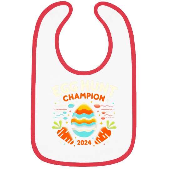 Easter Egg Hunt Champion Funny Dad Pregnancy Announcement 1 Bibs