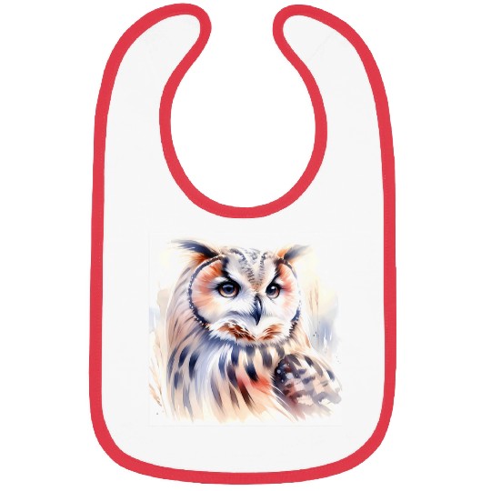 Owl Pet Ancient Hellenic Owl Vibrant Bird Nerd T Boho Nature 5 Bibs