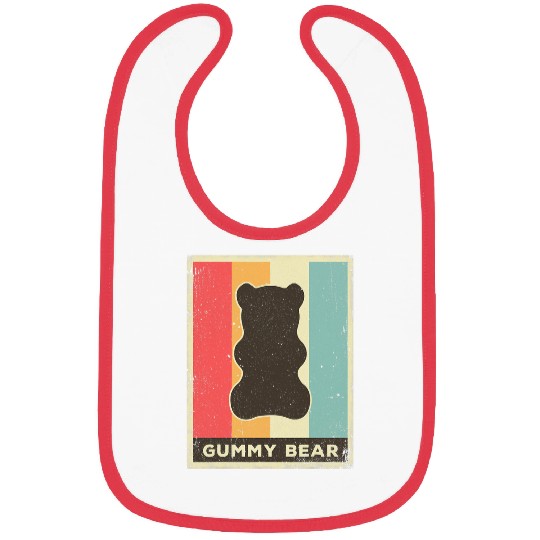 Bear Pet Gummy Bear Retro Gift 1 Bibs