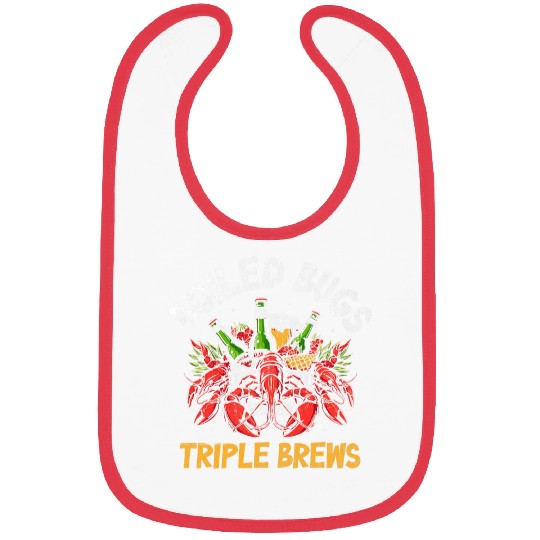 Beer Fun Cajun Crawfish Crayfish Boil Beer Drinking Beer Lover Bibs