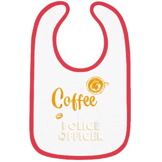Coffee Fun Police Officer Detective Law Enforcement Bibs