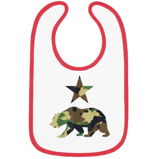 Bear Pet Camo Norcal Bear With Star Bibs