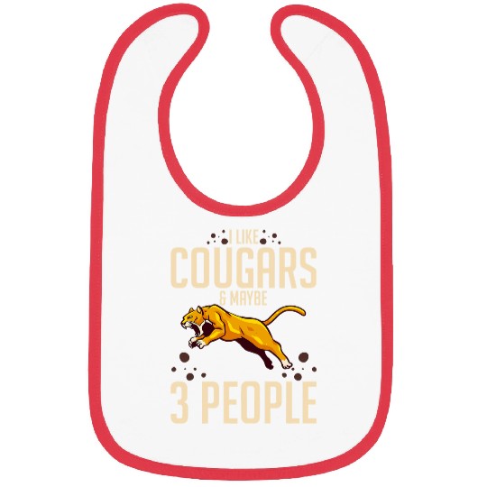 Lion Pet Cougar Mountain Lion Animal Cat Head Funny Cute Wildcat 30 Bibs
