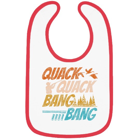Duck Hunting Hunter vintages Quack Quack Bang Bang Bibs