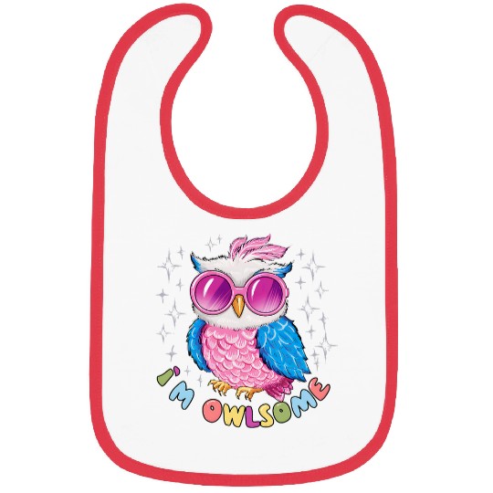 Owl Pet With Colorful Glasses For Barn Owl Lovers 1 Bibs