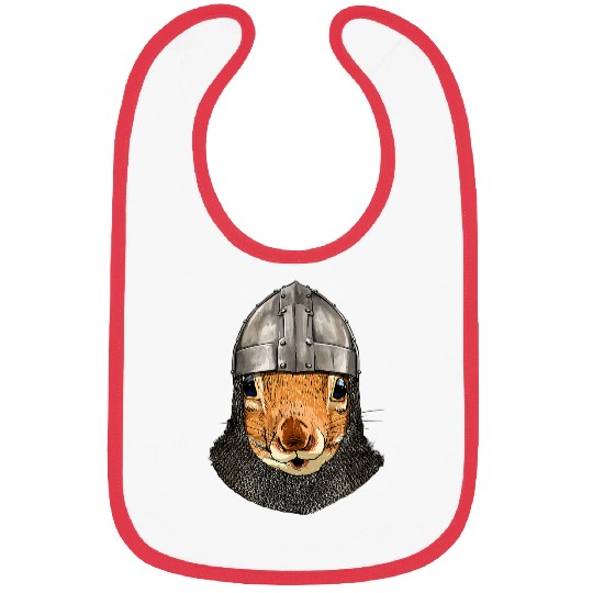 Squirrel Pet Medieval Knight Templar Animal Squirrel Lover Bibs