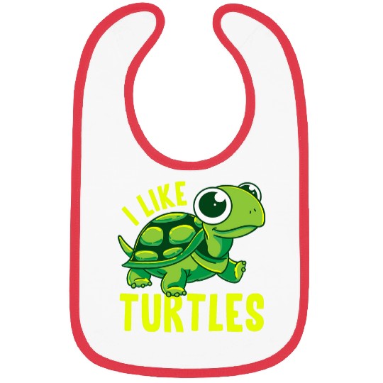 Turtle Pet Funny I Like Turtles Turtle Tortoise Tortoises Joke Bibs