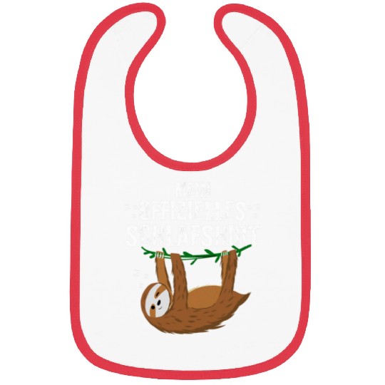 Sloth Pet Funny My Official Sleep Pyjamas Bibs