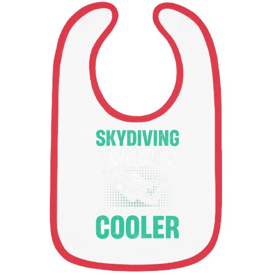 Mens Base Jumping Skydiving Grandpa Like a regular Grandpa Cooler Bibs