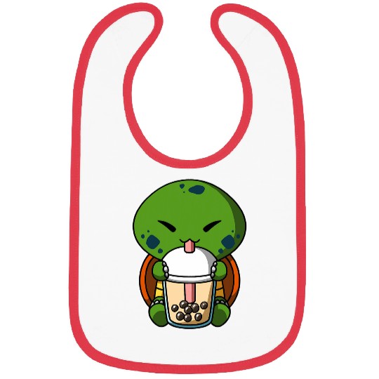 Turtle Pet Kawaii Turtle Boba Milk Tea Bubble Tea Anime Bibs