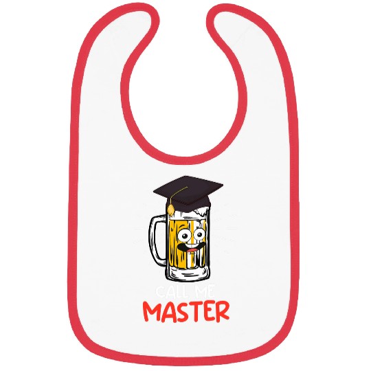 Beer Fun Call me Master Beer University Masters Degree 6 Bibs
