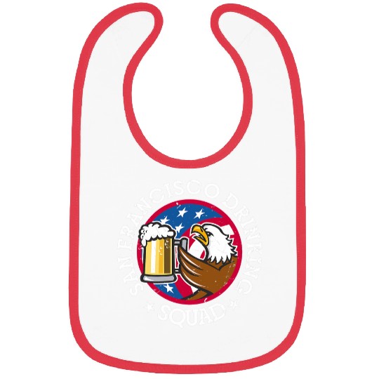 Beer Fun San Francisco Drinking Squad July 4th Party Beer Lovers Bibs