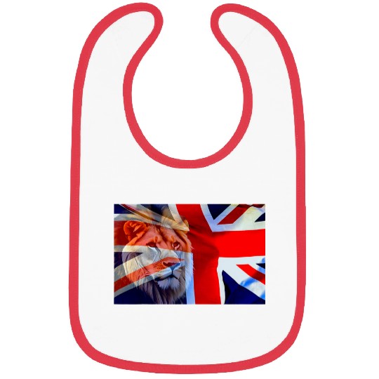 Lion Pet Union Jack Flag With Lion Bibs