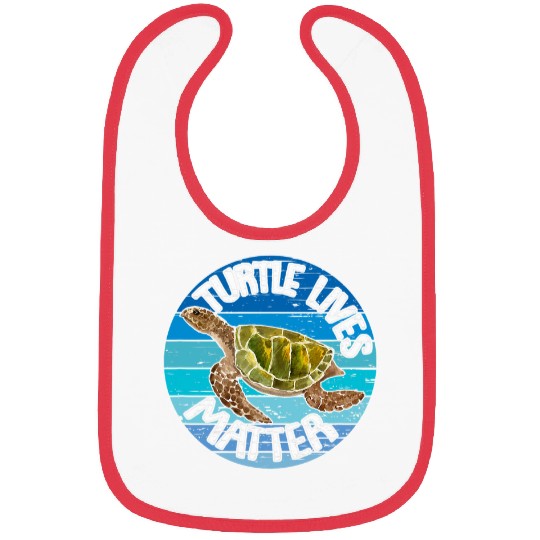 Turtle Pet Lives Matter Marine Life Coral Reefs 1 Bibs