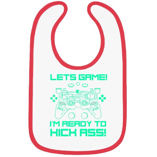 Retro Gamer Gifts Funny Gaming Controller Bibs