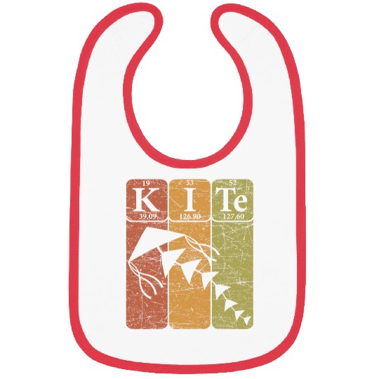 Kite Periodic Table Elements Kite Flying Outdoors Retro 1 Bibs