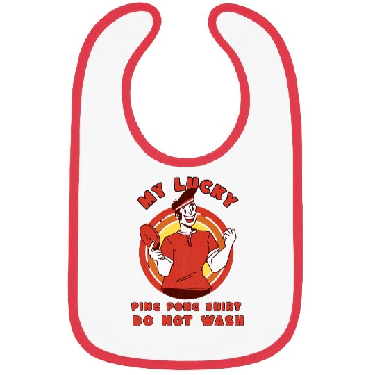 My Lucky Ping Pong s do not Wash Table Tennis Bibs
