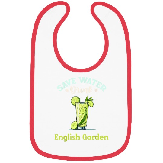 Save Water Drink English Garden Cocktail Bibs